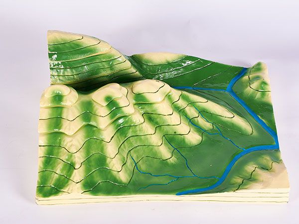 等高線地形圖判讀模型